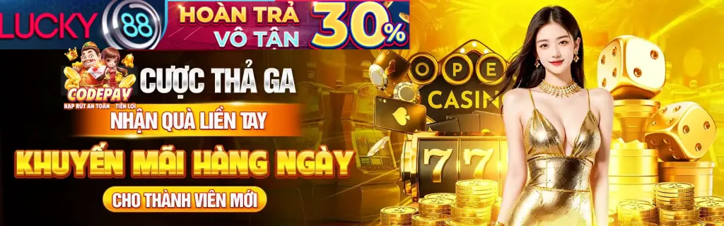 Banner khuyến mãi chào mừng người chơi mới 68vin